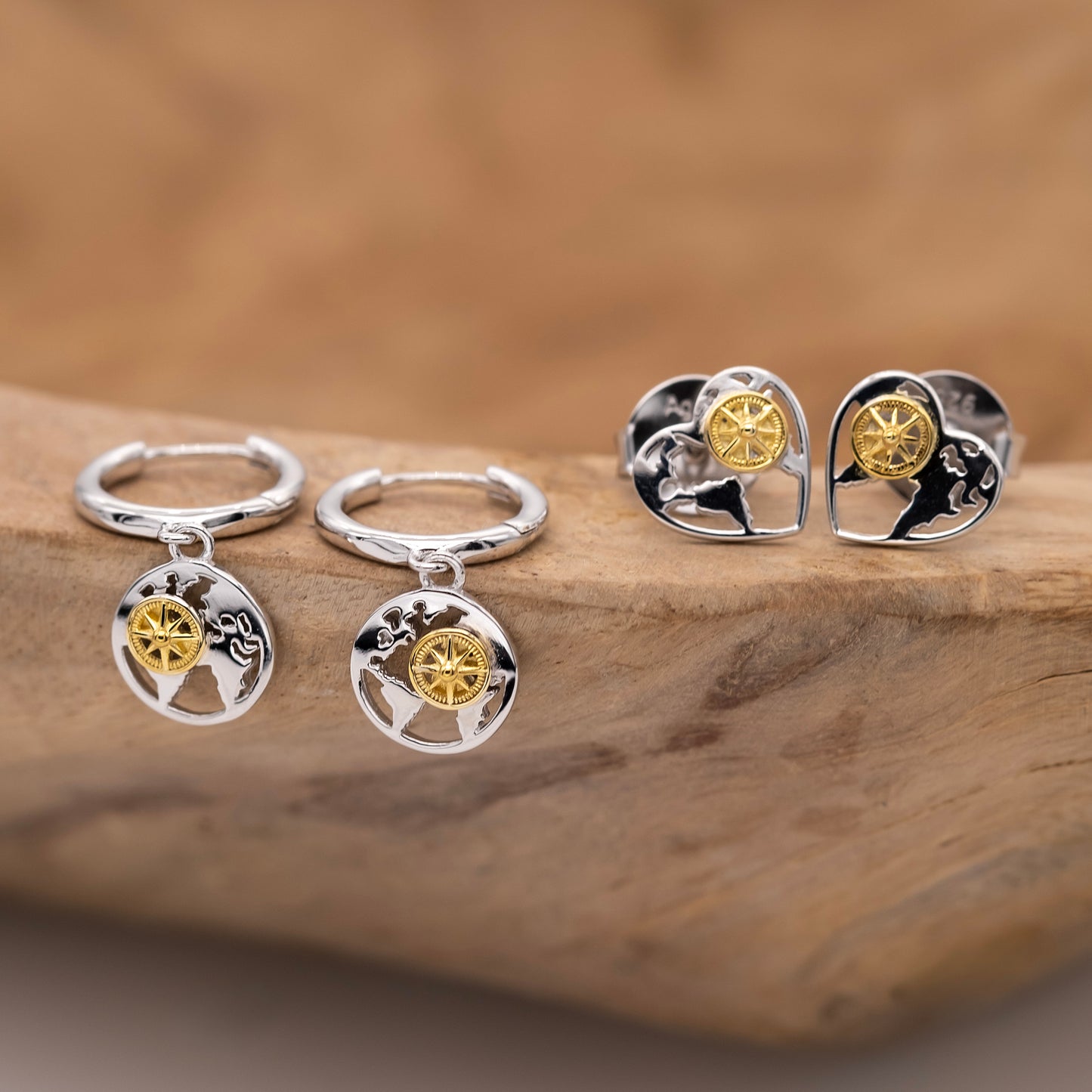 Creole 925er Silber Aloha Bicolor Gold