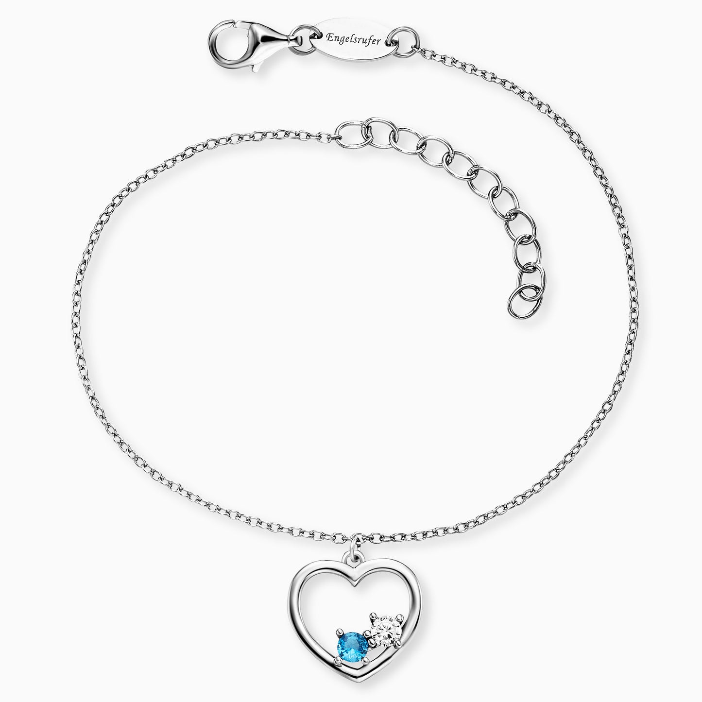 Armband 925er Silber Yin Yang Herz mit Zirkonia