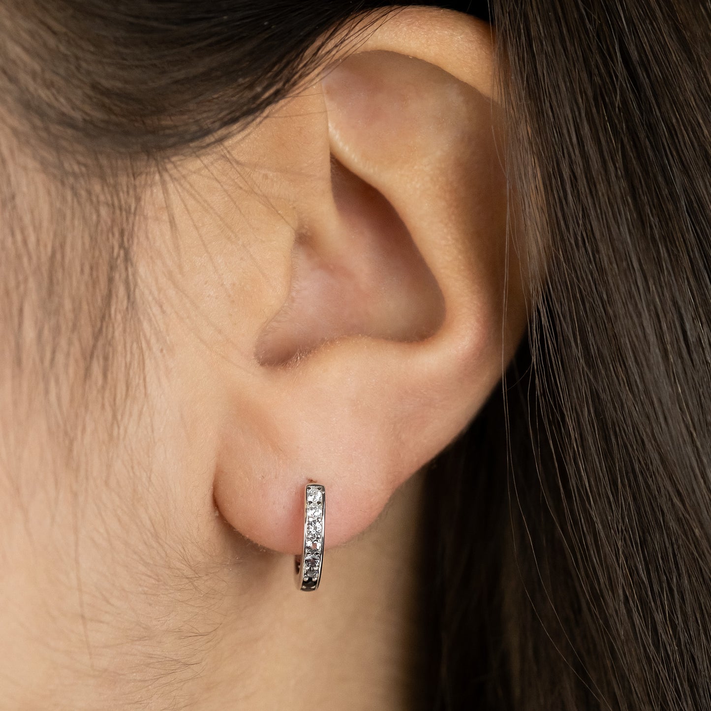 Creole 925er Silber Shade mit Zirkonia in 2 Größen