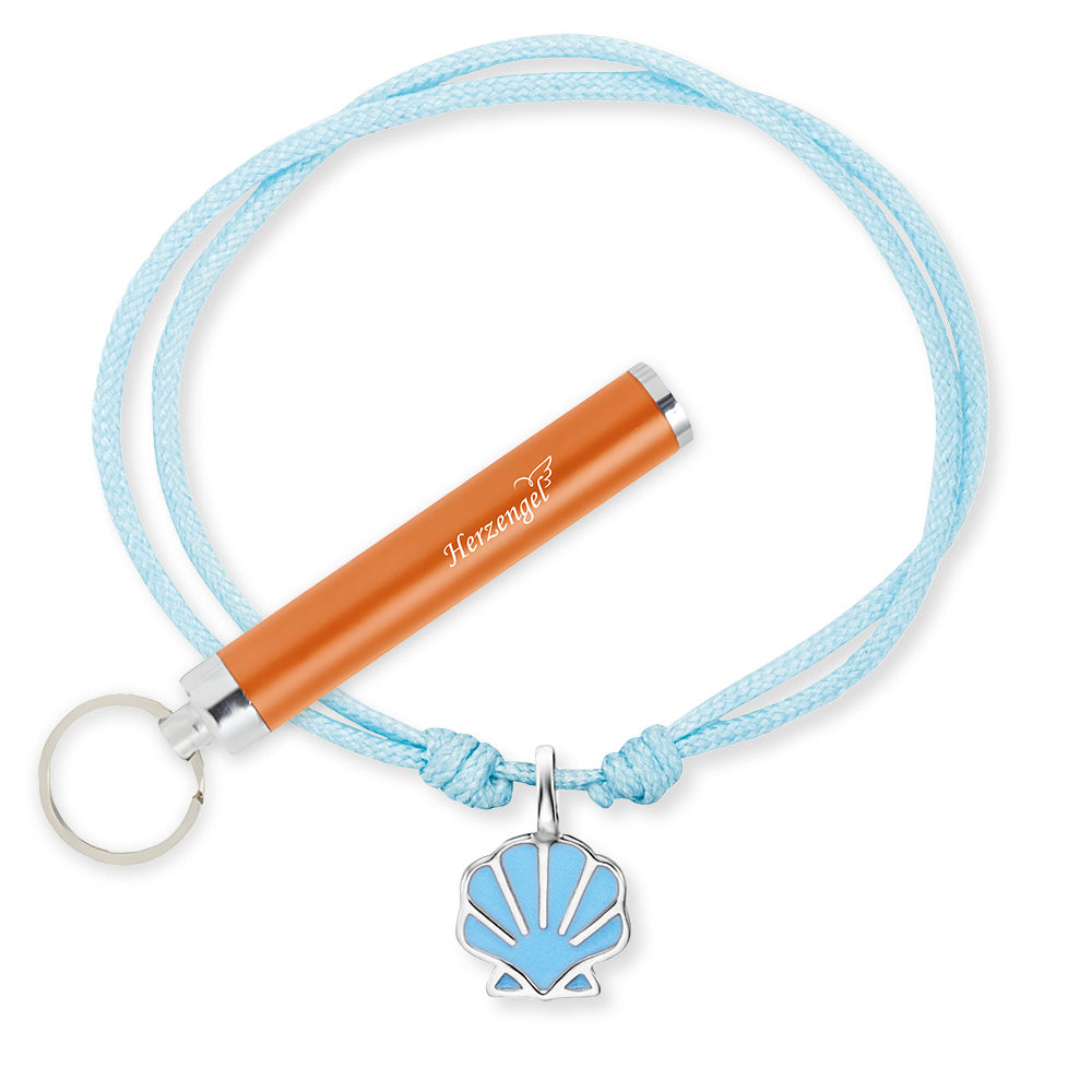 Kinder Armband Nylon Muschel mit Emaille