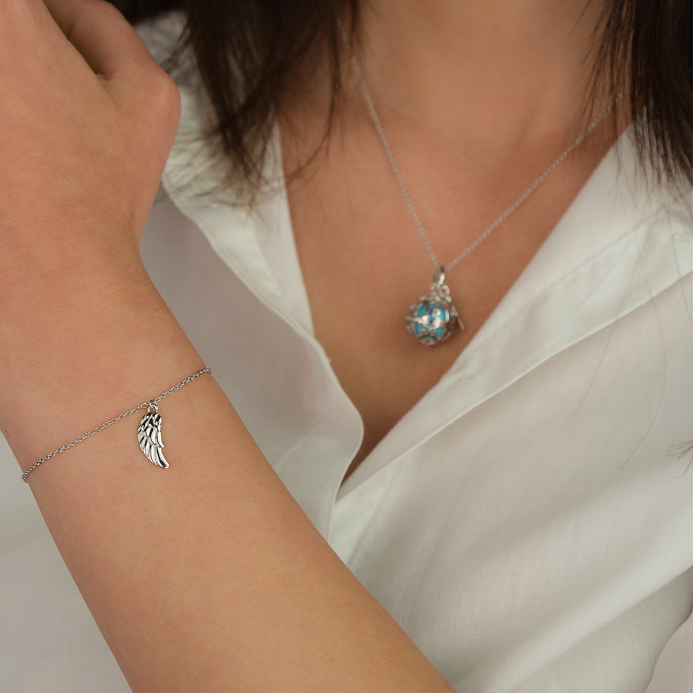 Armband 925er Silber Flügel