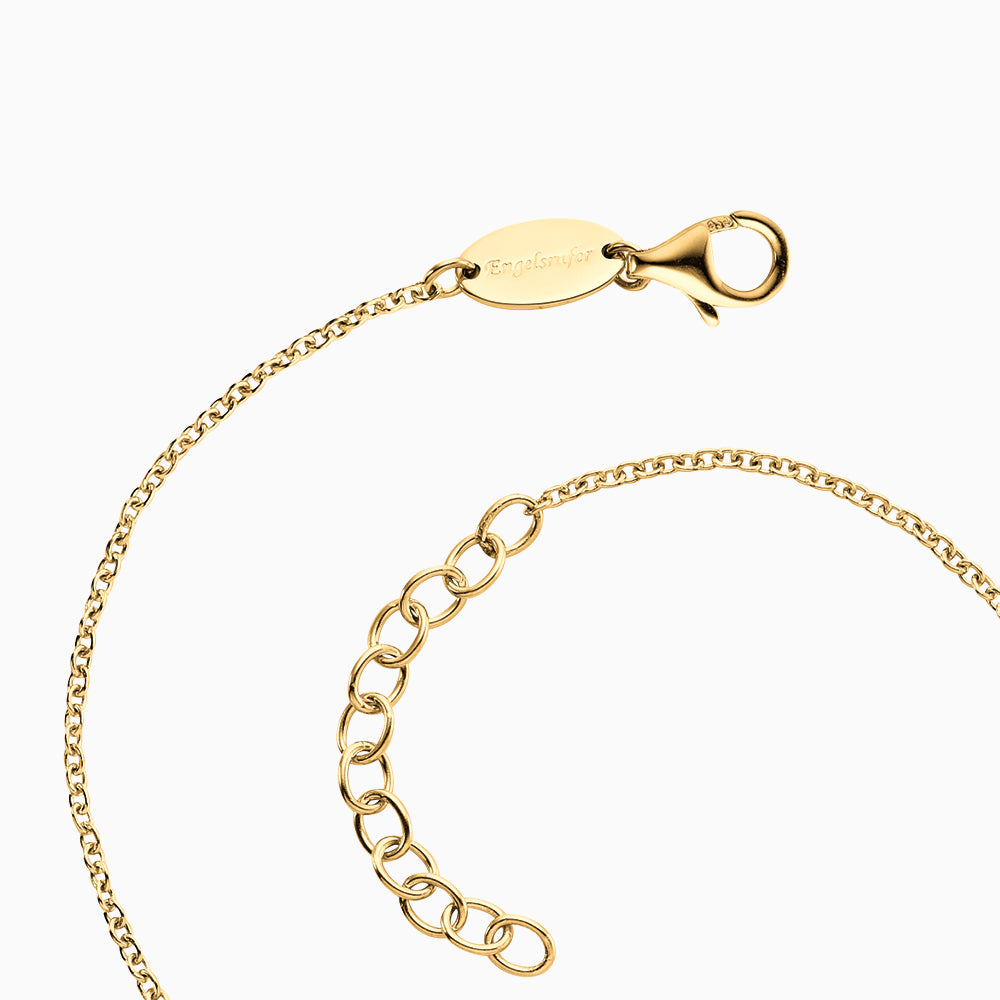 Armband 925er Silber Kreuz Gold mit Zirkonia