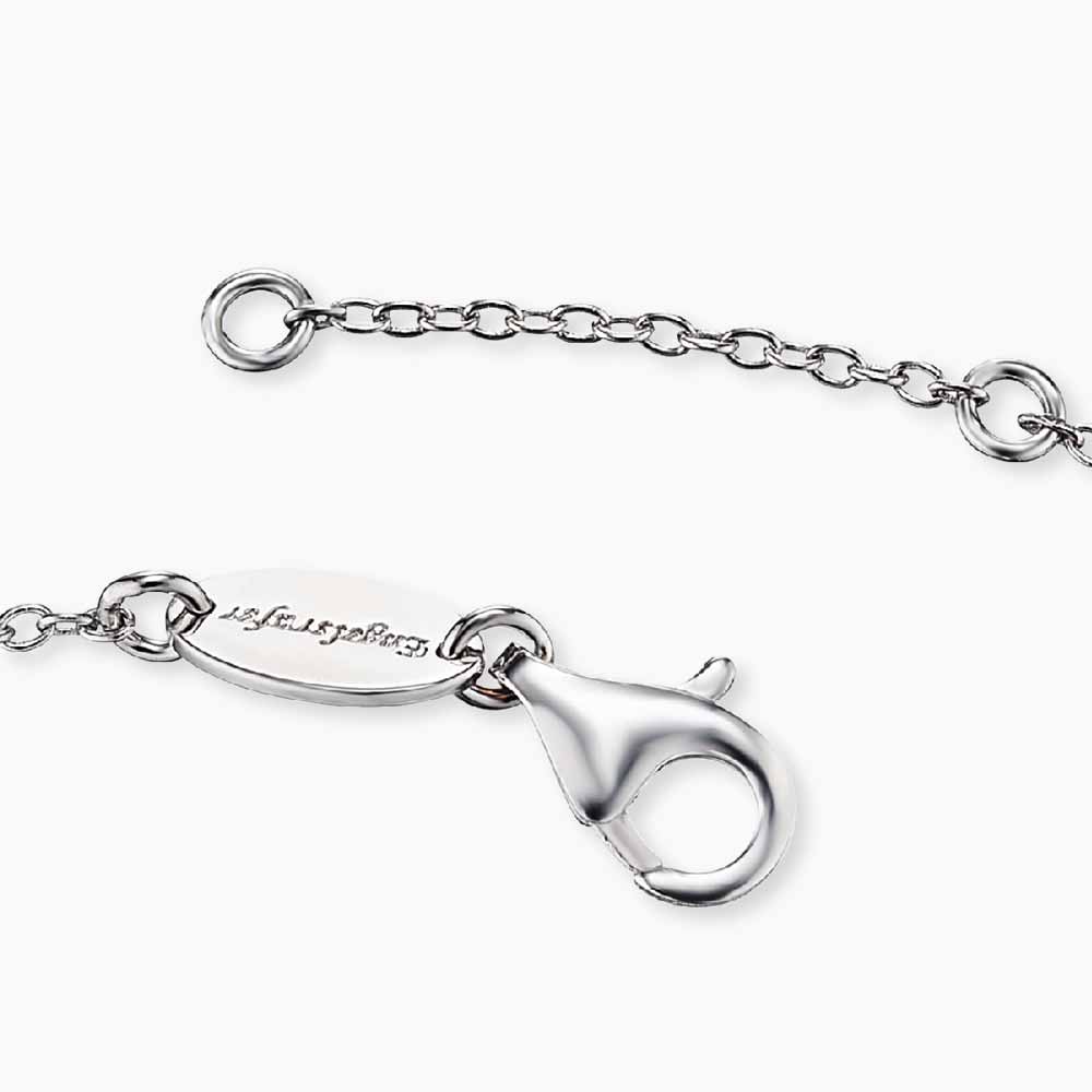 Armband 925er Silber Feder mit Zirkonia
