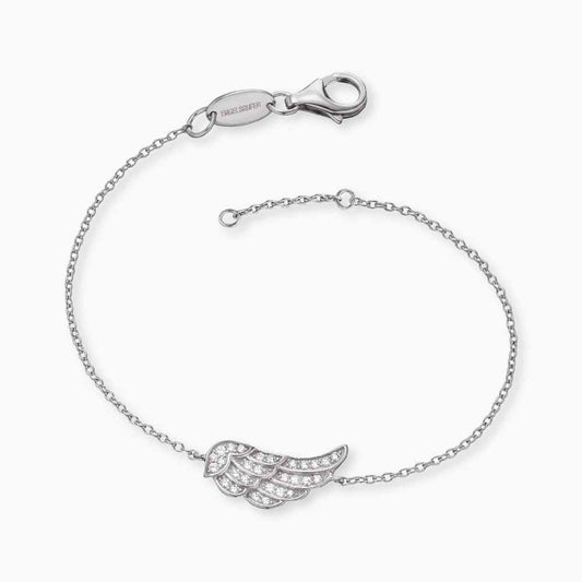 Armband 925er Silber Flügel mit Zirkonia
