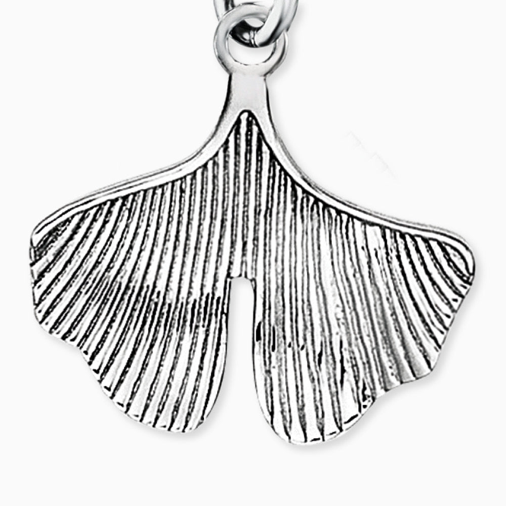Charm 925er Silber Ginkgo