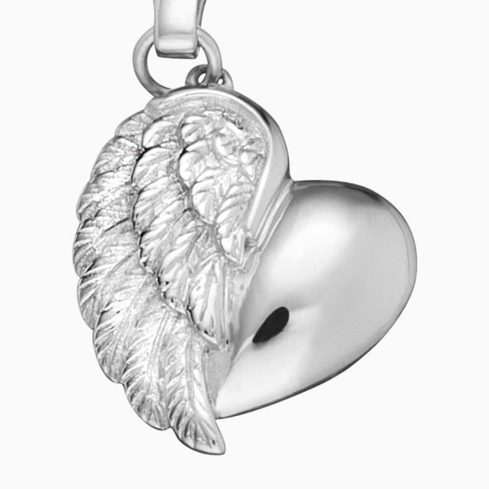 Charm 925er Silber Herzflügel