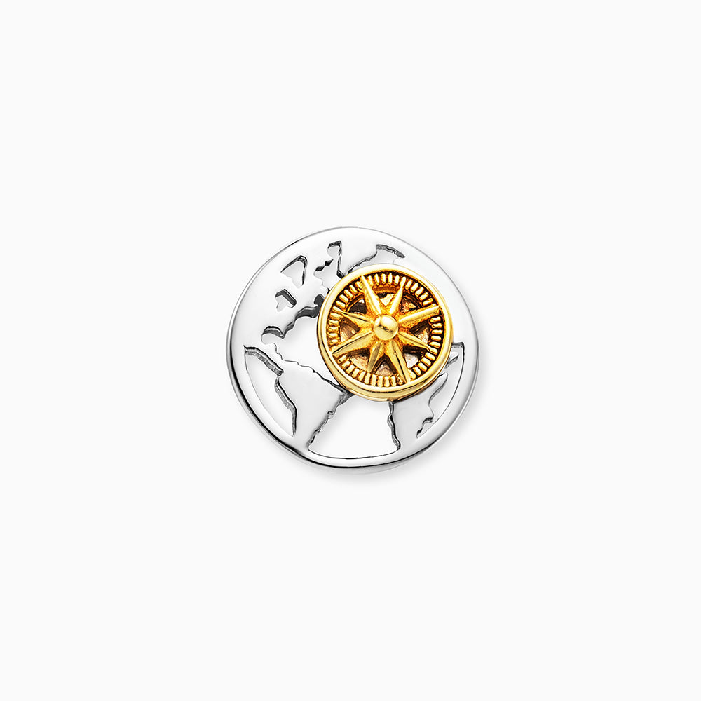 Ohrstecker 925er Silber Aloha Bicolor Gold