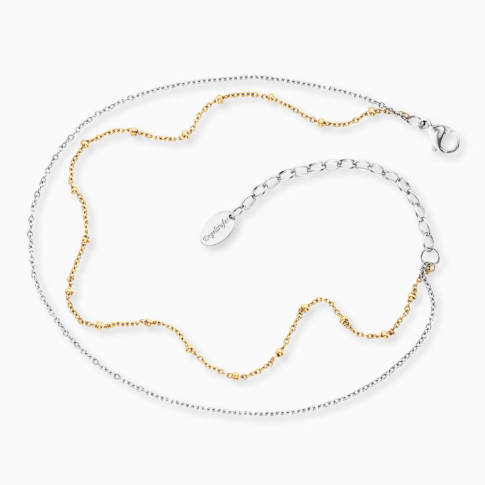 Fußkette Edelstahl Moonlight Bicolor