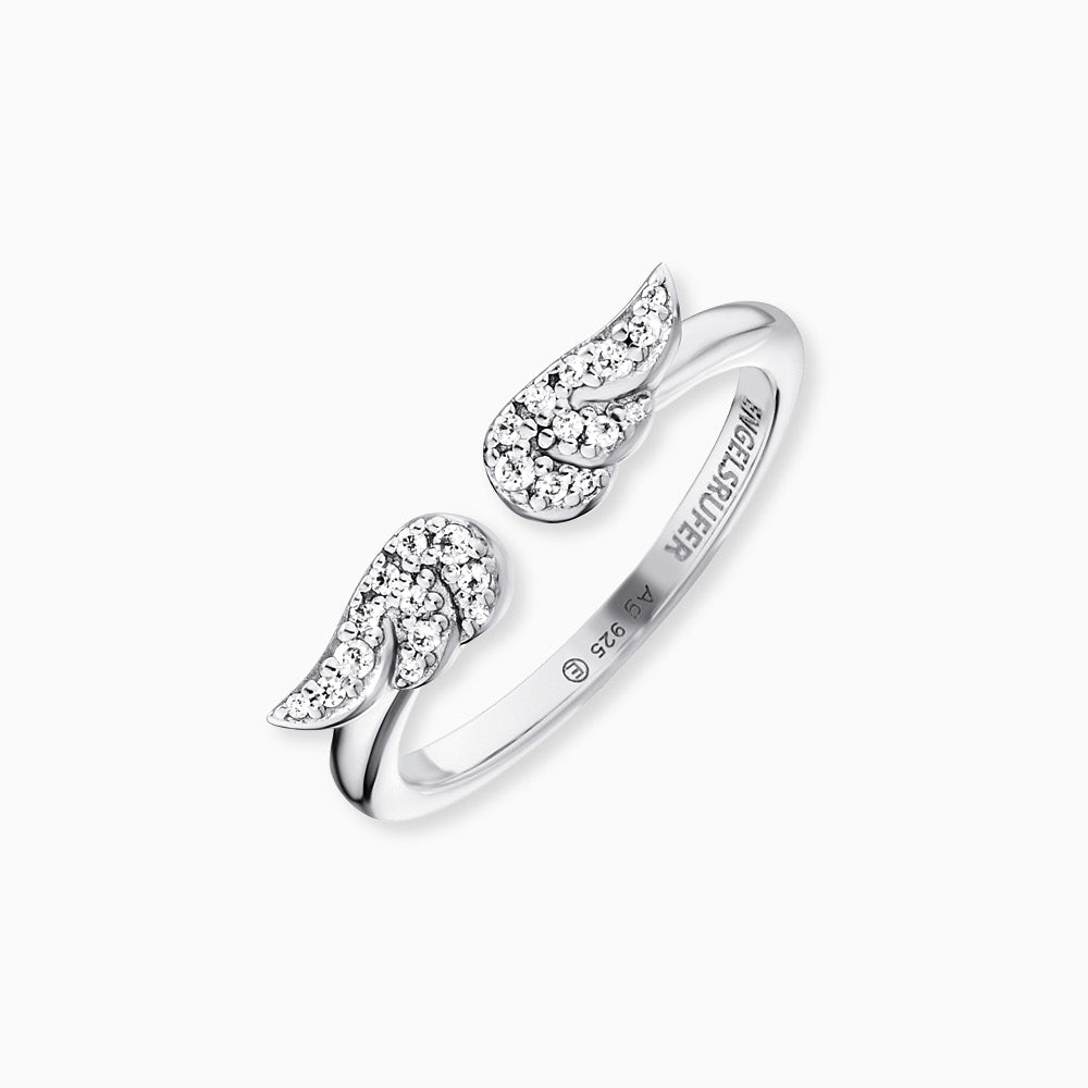 Ring 925er Silber Flügel mit Zirkonia