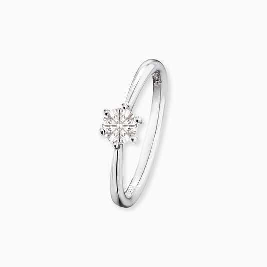 Ring 925er Silber Shiny mit Zirkonia in verschiedenen Grössen