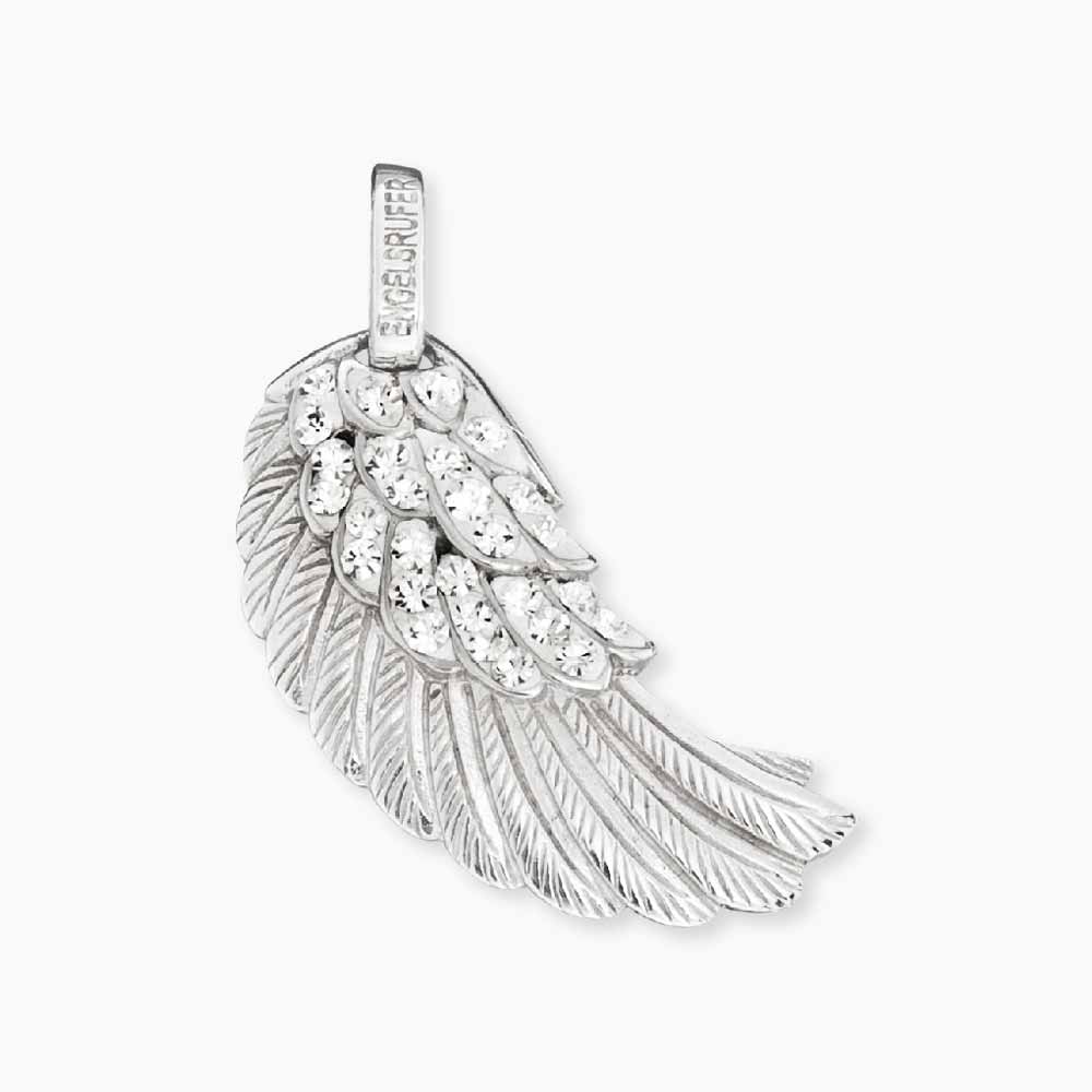 Anhänger 925er Silber Flügel mit Kristallen