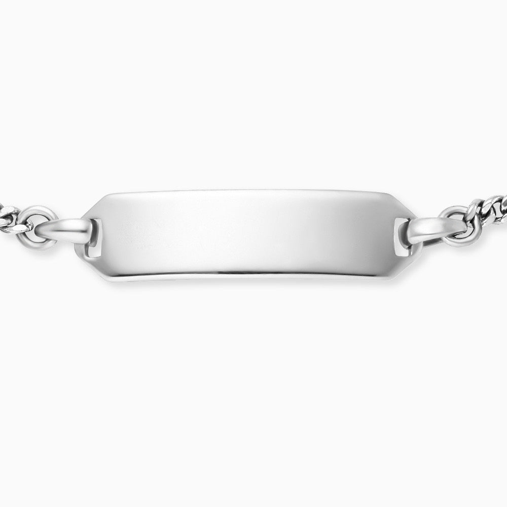 Engelsrufer Kinder-Armband Mädchen Silber mit Gravurplatte und Muffin Symbol
