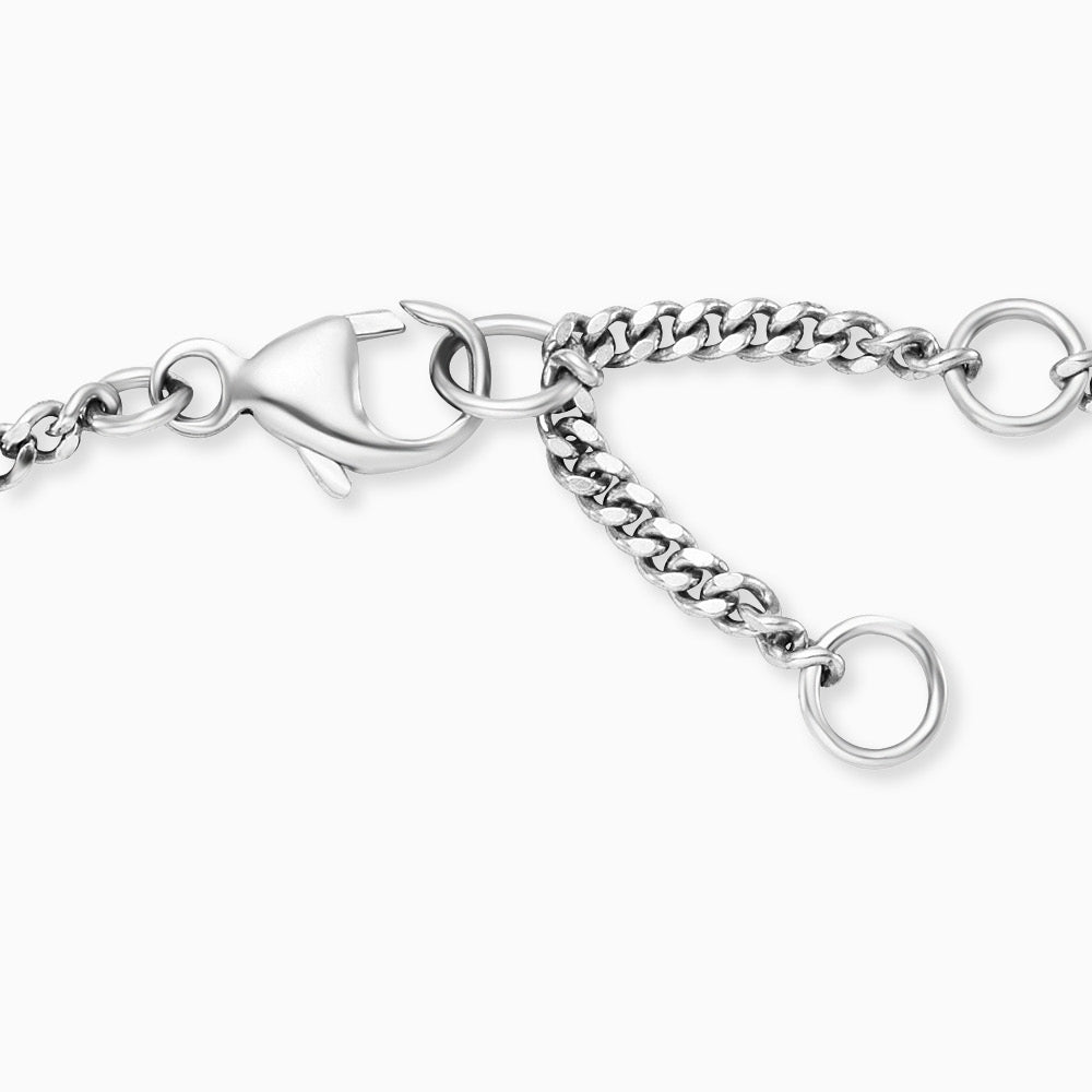 Engelsrufer Kinder-Armband Mädchen Silber mit Gravurplatte und Bärchen mit Herz Symbol