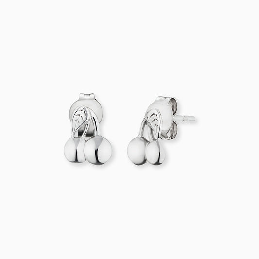 Kinder Ohrstecker 925er Silber Kirsche