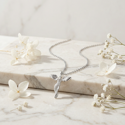 Halskette 925er Silber Schutzengel