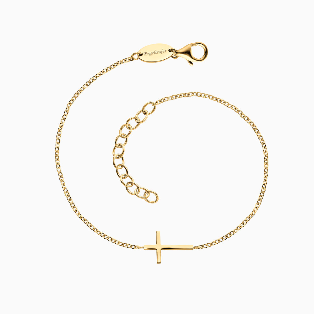 Engelsrufer women's bracelet with cross silver gold plated