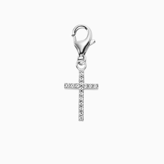 Engelsrufer women's silver charm cross with zirconia