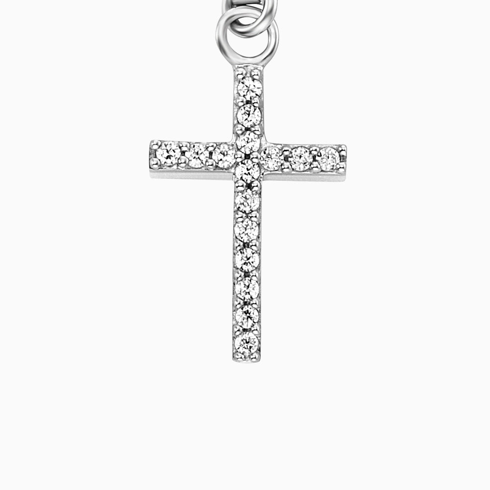 Engelsrufer Damen Silber Charm Kreuz mit Zirkonia