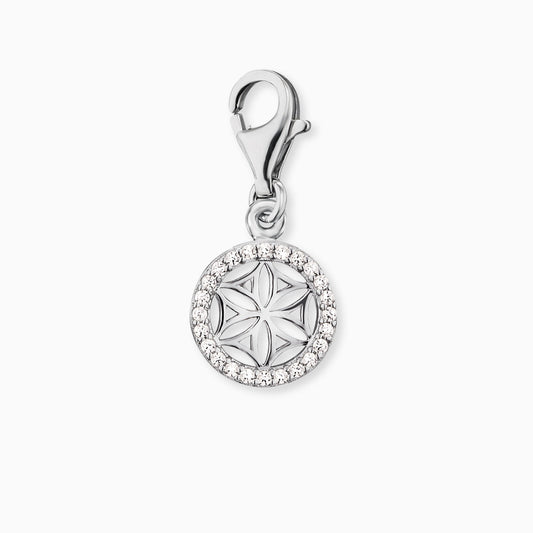 Engelsrufer Charm Lebensblume silber mit Zirkonia