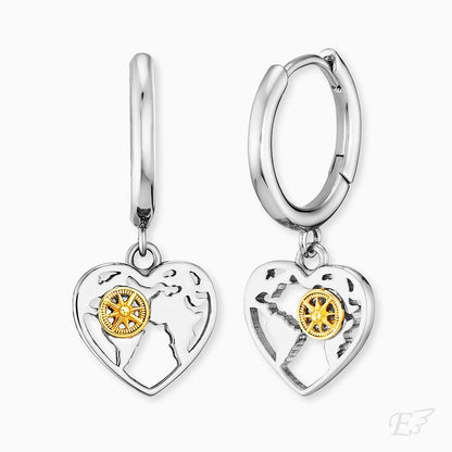Schmuckset Aloha: Herz Creolen und Halskette