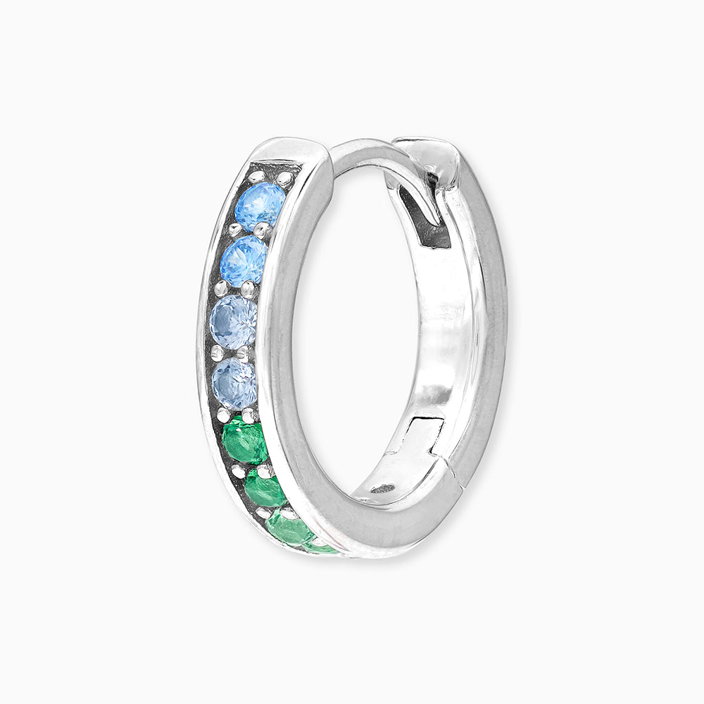 Engelsrufer Damen Creole Silber Regenbogen mit Zirkonia Multicolor