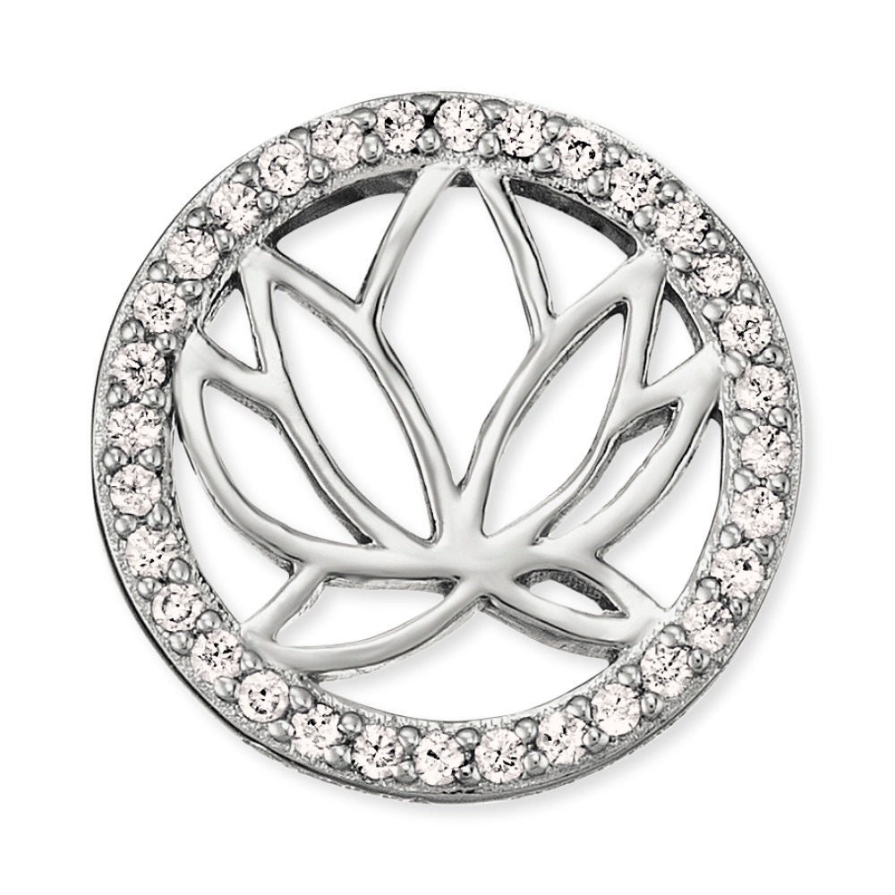 Engelsrufer Ohrringe Lotus silber mit Zirkonia