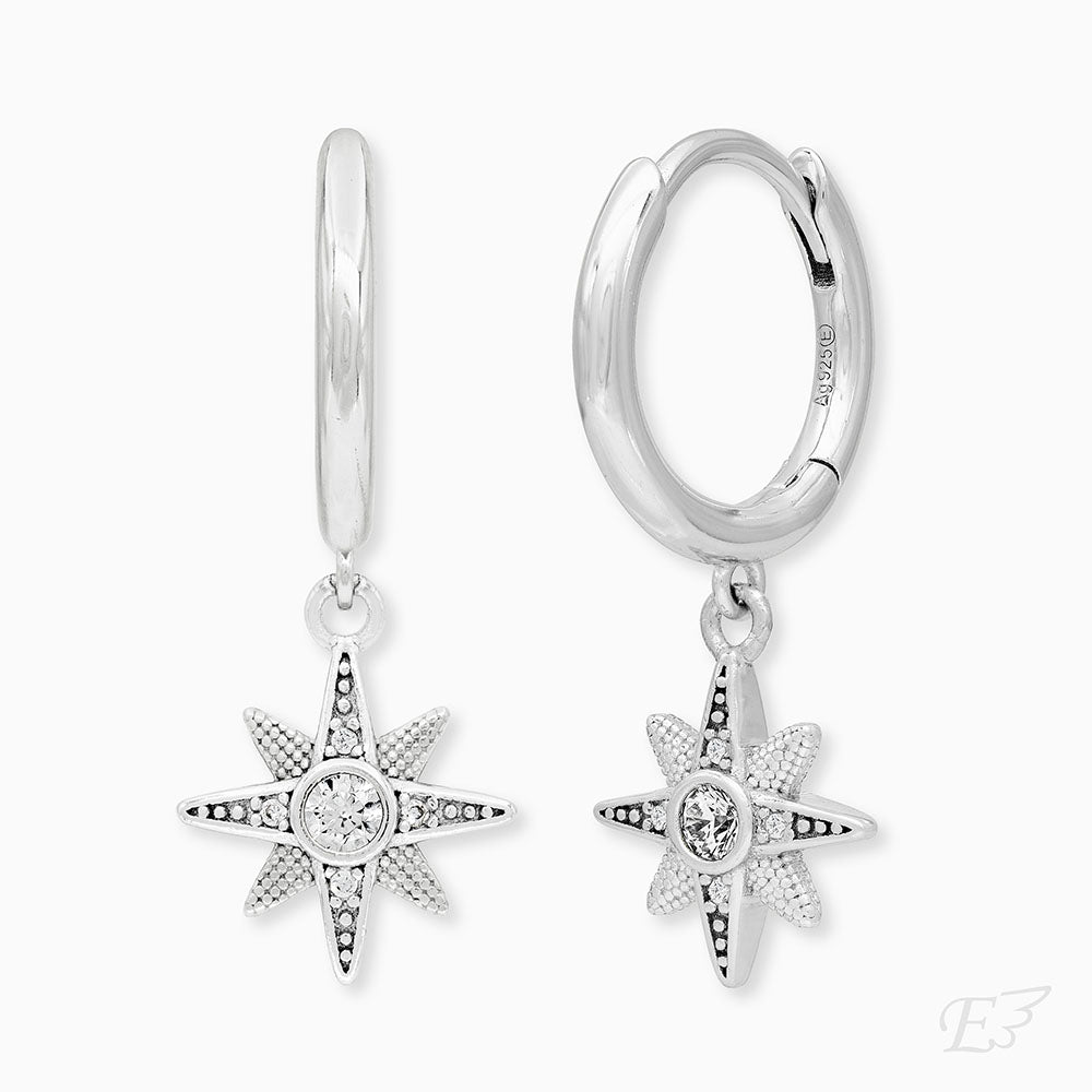 Engelsrufer Silver Creole Women's Silver Star Symbol