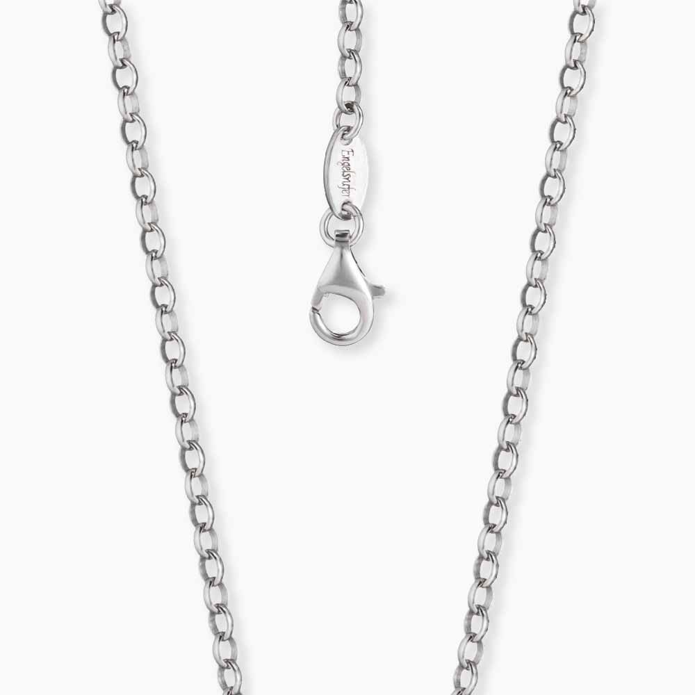 Himmelsträne Set: Ankerkette & Anhänger mit Zirkoniasteinen