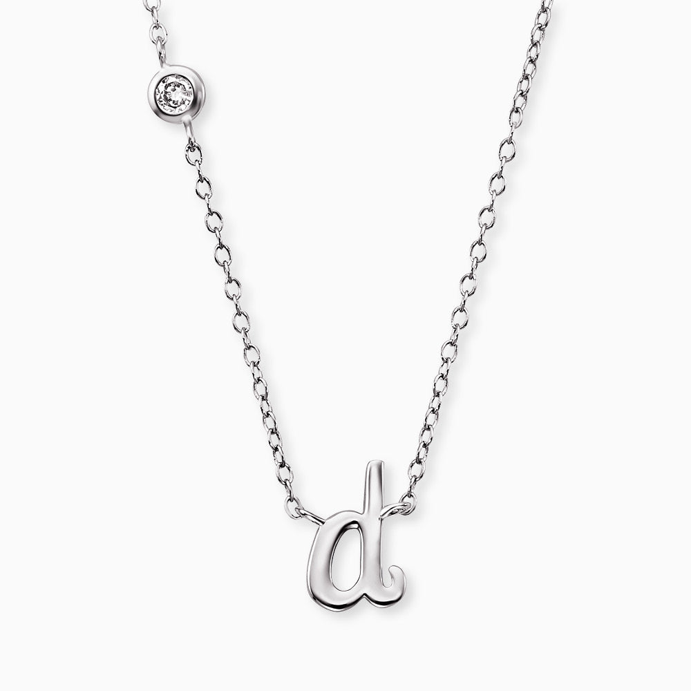 Engelsrufer women's necklace initials all letters with zirconia stone