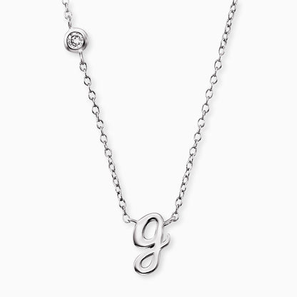 Engelsrufer women's necklace initials all letters with zirconia stone