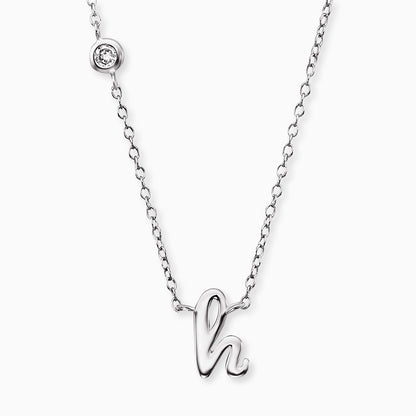 Engelsrufer women's necklace initials all letters with zirconia stone