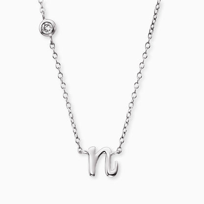 Engelsrufer women's necklace initials all letters with zirconia stone