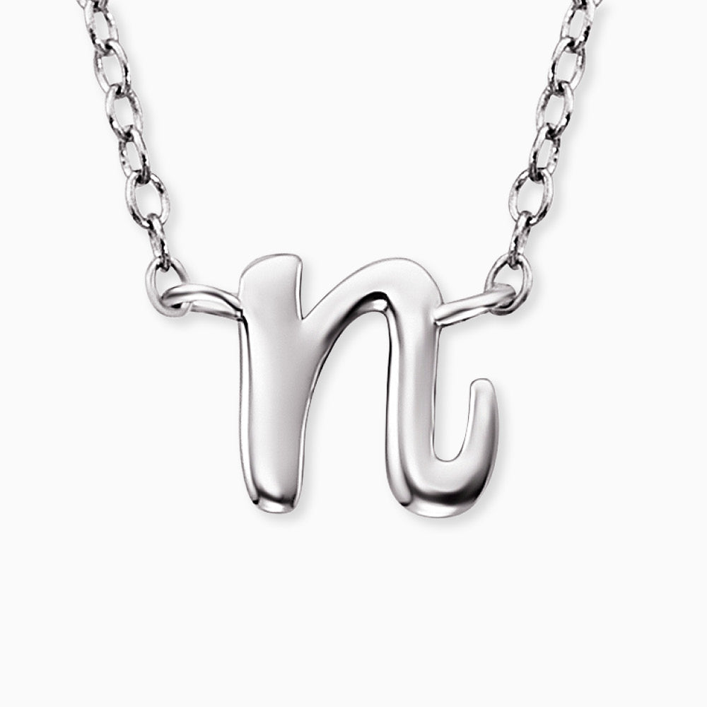 Engelsrufer women's necklace initials all letters with zirconia stone