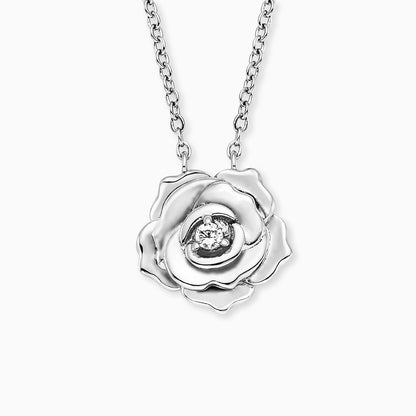 Engelsrufer women's necklace starling silver with rose and zirconia