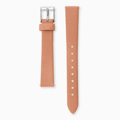 Engelsrufer replacement leather strap for women's watch 14 mm coral clasp silver