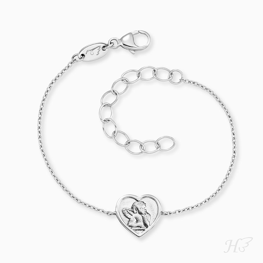 Engelsrufer children's bracelet girls silver with Angeli heart