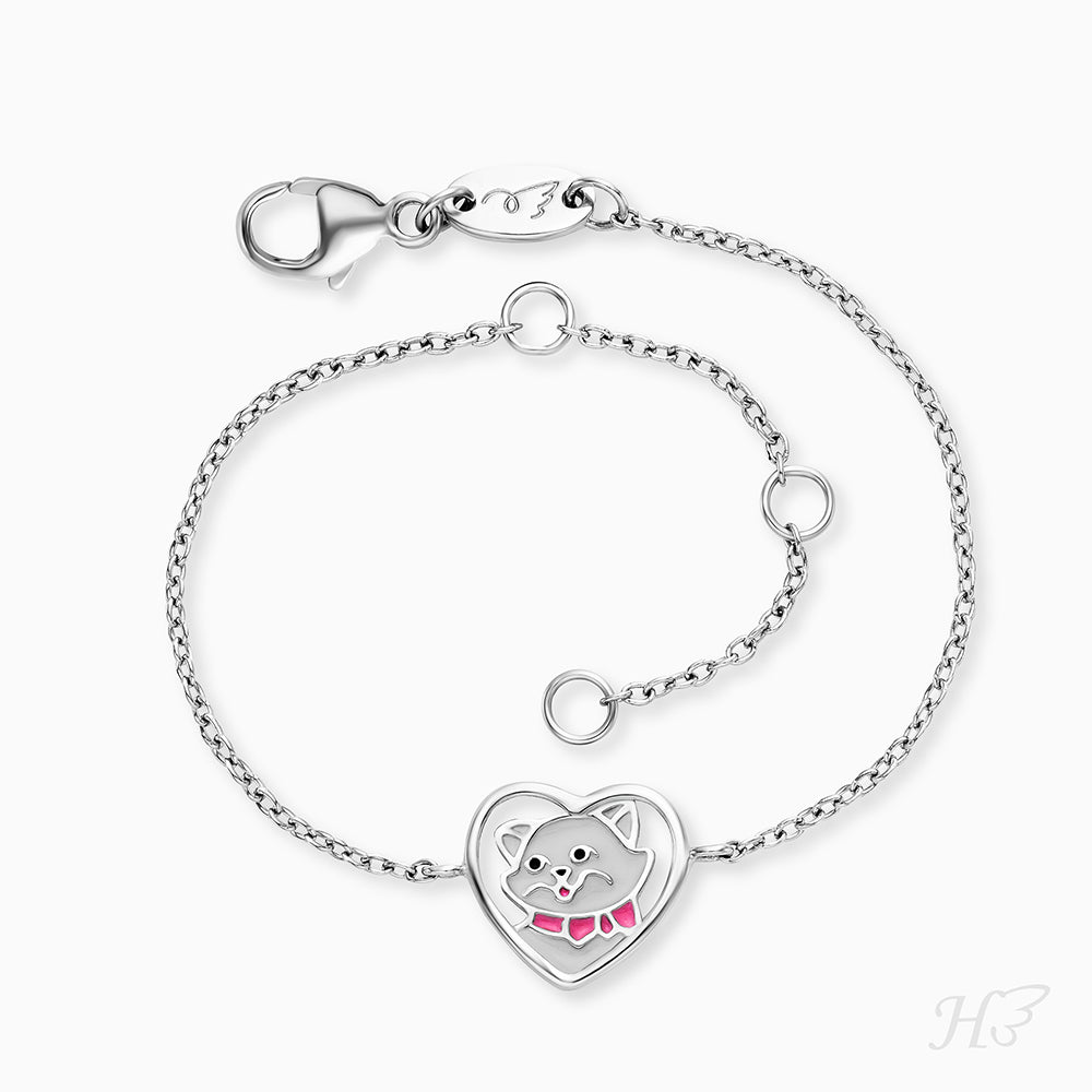 Herzengel Schulstart-Set: Armband, Kette & Ohrstecker Katze