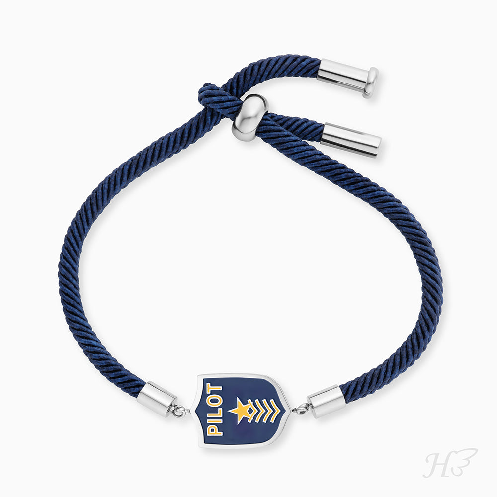 Engelsrufer children's bracelet boys stainless steel with enamel pilot