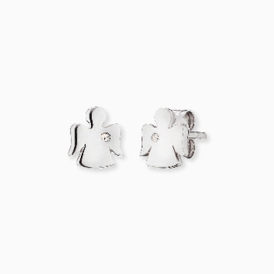 Engelsrufer girls ear studs silver angel with zirconia