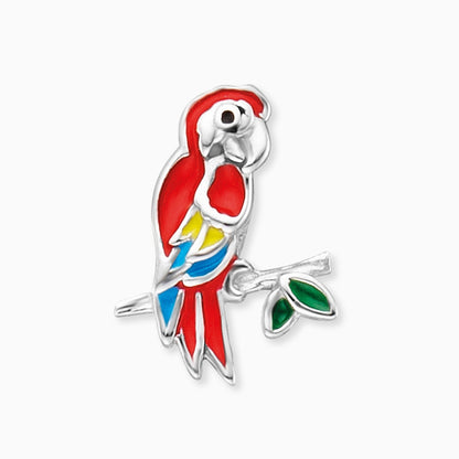 Engelsrufer children's earrings silver red parrot