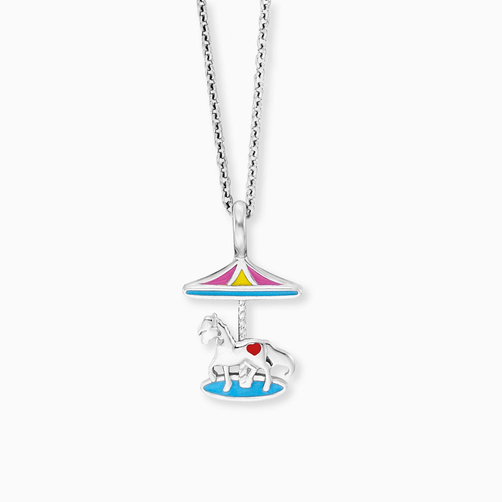 Engelsrufer children's necklace girls silver with carousel pendant