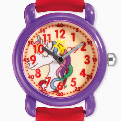 Engelsrufer girls children's watch analog unicorn, star including pencil case